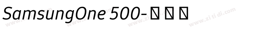 SamsungOne 500字体转换